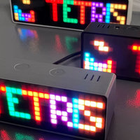 AWTRIX Mini Pixel Style Smart Clock, Touch, Light Sensitivity, Sound, Temperature and Humidity Functions