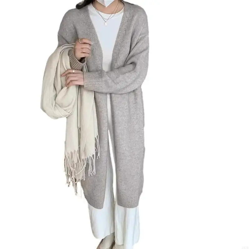 

2025 New Women's 2023 Fall Cardigan Sweater Open Front Knit Casual Long Cardigans Outfits