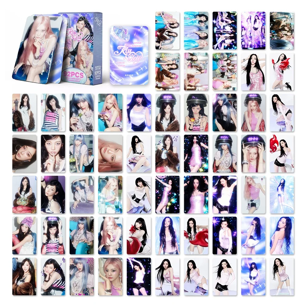 55/92/127set New Albums Lomo Card Stickers Ins 3-inch double-sided LOMO card  AESP KISS N TELL  LEMONADE Fans Collection Gifts