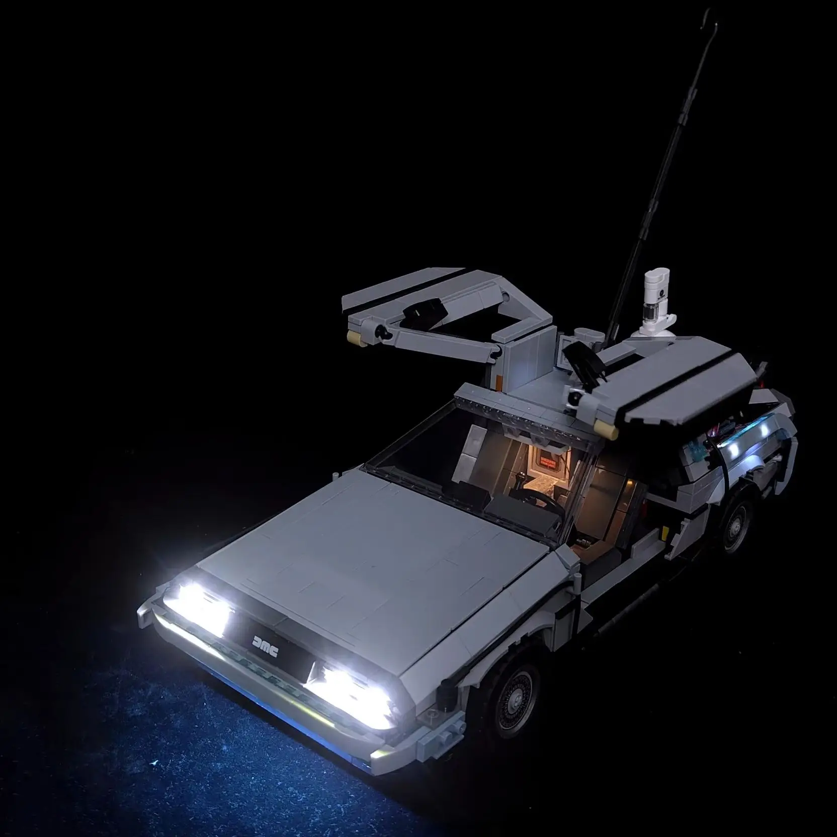 LED Light Kit for LEGO Back To The Future Time Machine Car 10300 Building Blocks Not Included Car