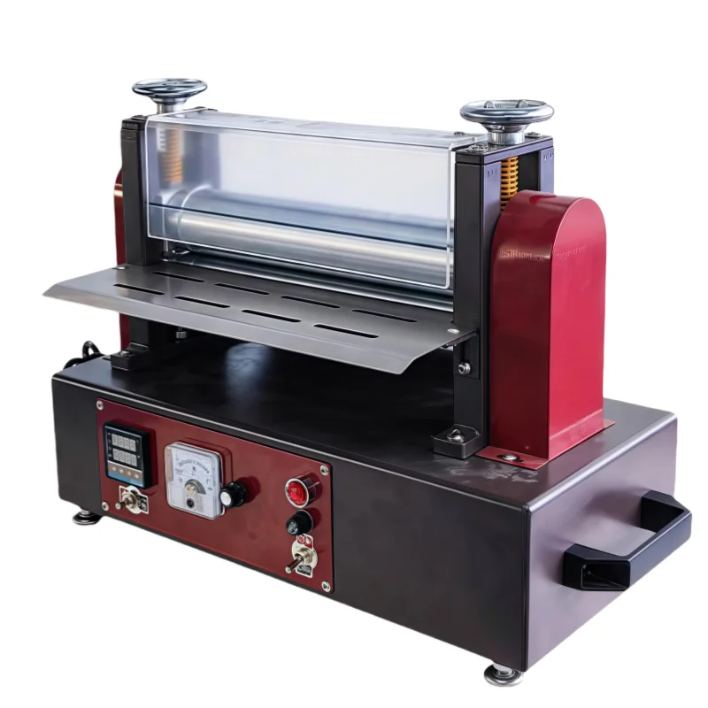 2025 Semi Automatic Model 30CM Auto Roller Fabric Folder Speed Regulation Temperature Control Belt Heater Textile