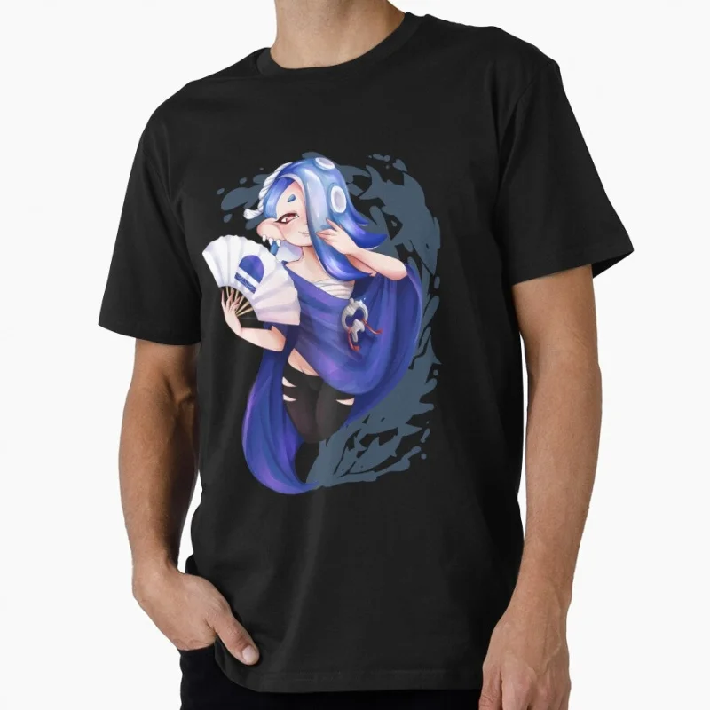 Shiver Deep Cut Tridenfer Funny Cartoon Video game Splatoon Gift T-Shirt for gamer  y2k clothing Short-Sleeve Tee All Size Tops