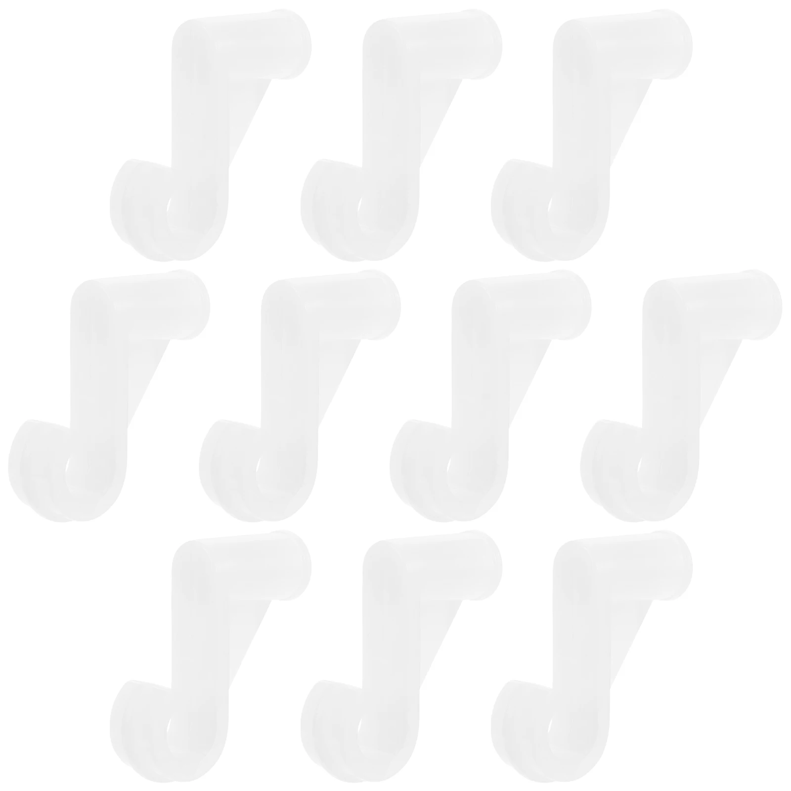 

10Pcs Clothes Rod Bracket Universal Wardrobe Hook 13Mm Adjustable Closet Pole Socket for Hanging Rods and Space Saving Storage