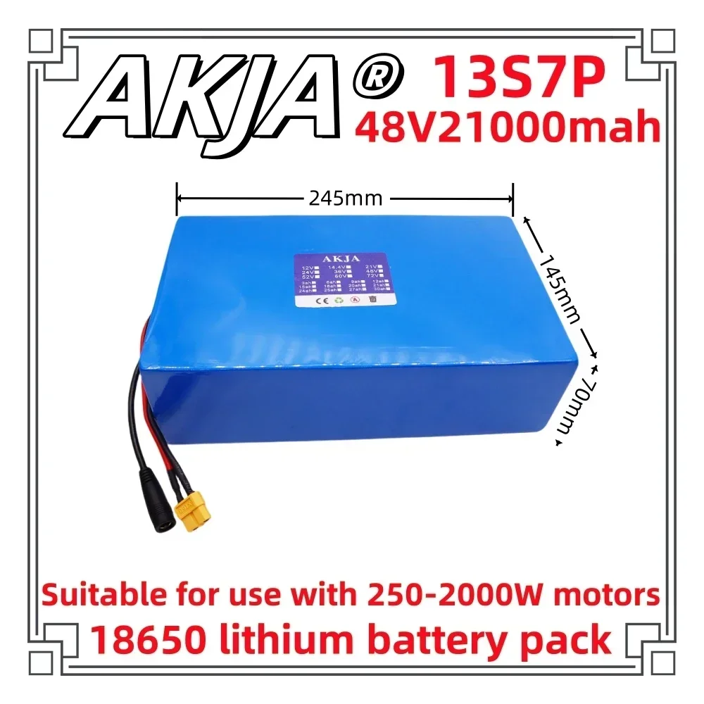 Air fast transportation New Full Capacity Power 18650 Lithium Battery 48V21ah Lithium Battery Pack 13S7P Suitable for 250-2000W