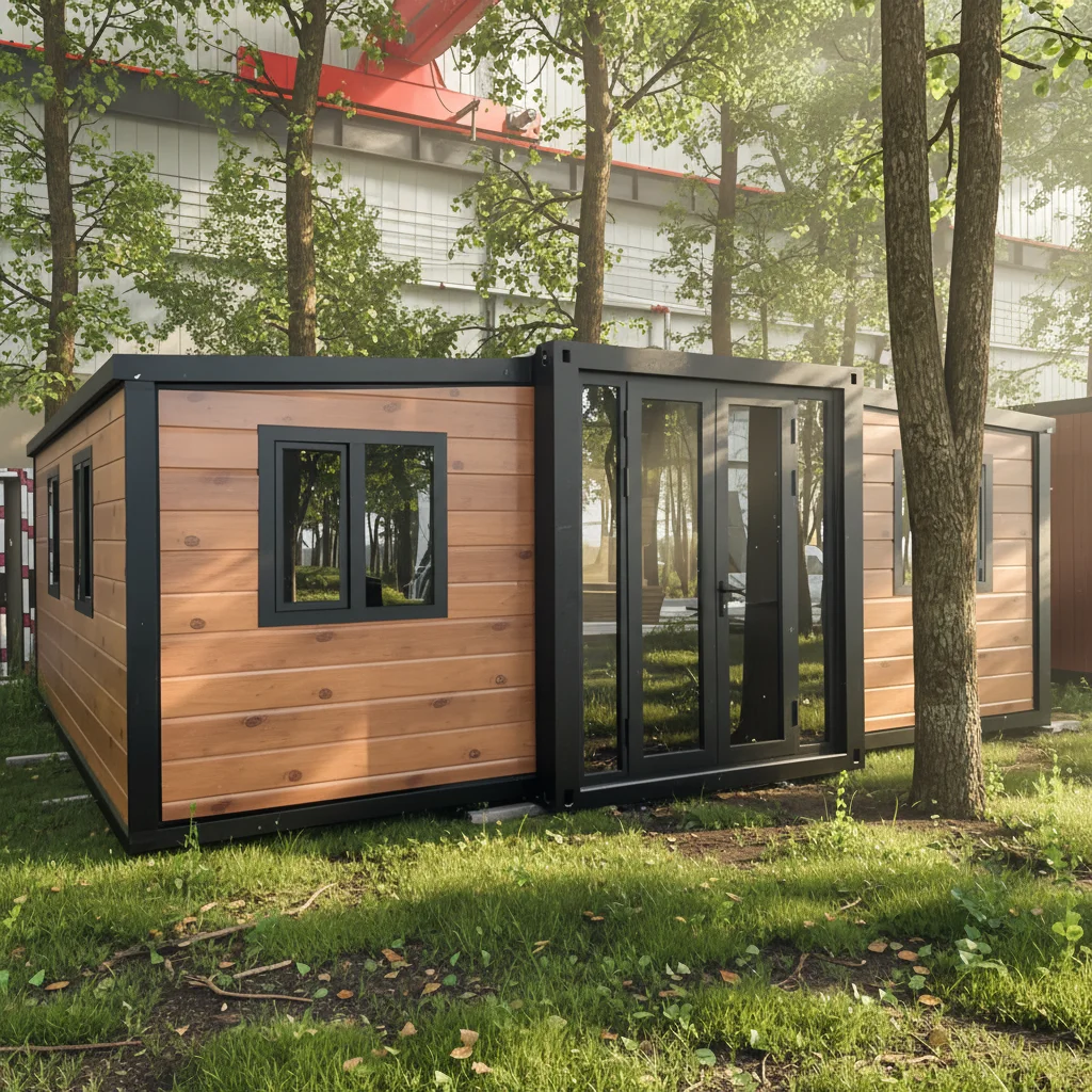 Custom Expandable 20ft/40ft Container House Steel Sandwich Panel Midcentury Modern Design Bedroom Hotel Use 3-Year Warranty