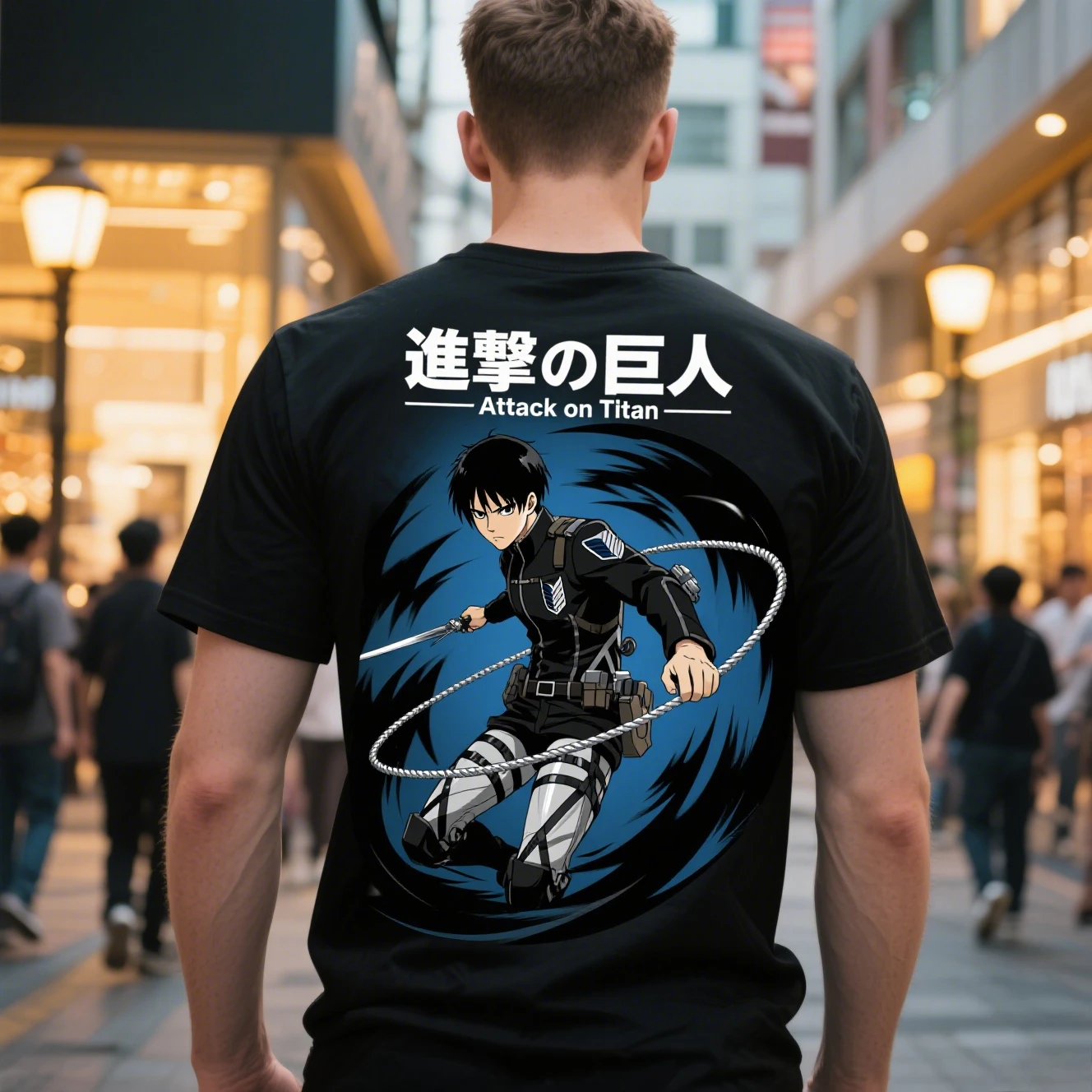 

Summer Men's and Women's Pure Cotton Round-neck Short-sleeved T-shirts Are From The Famous Anime "Attack on Titan"