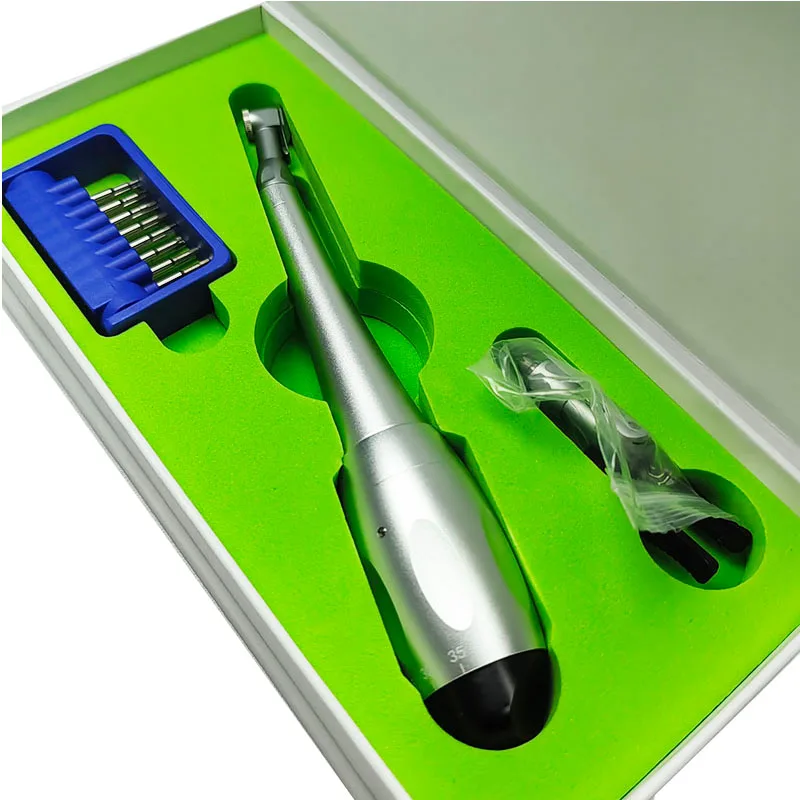 

Стоматологический универсальный динамометрический ключ для имплантатов с управлением приводом Подходит для 16 имплантатов Стоматологическая трещотка с защелкой Наконечник от 5 до 35 Н см