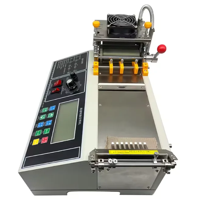 Non-woven cloth ear tape webbing safety goggles elastic belt cutting 988T automatic hot and cold Cloth belt cutting machine