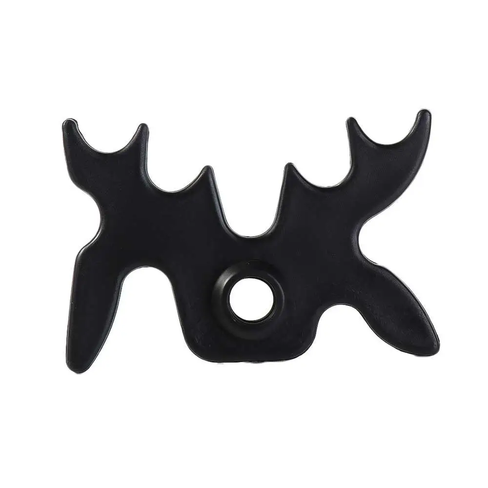 

Billiards Cue Rack Bridge Head Cross Antlers Rod Holder Snooker Pool Plastic Staghorn Shape Black Billiards Accessory