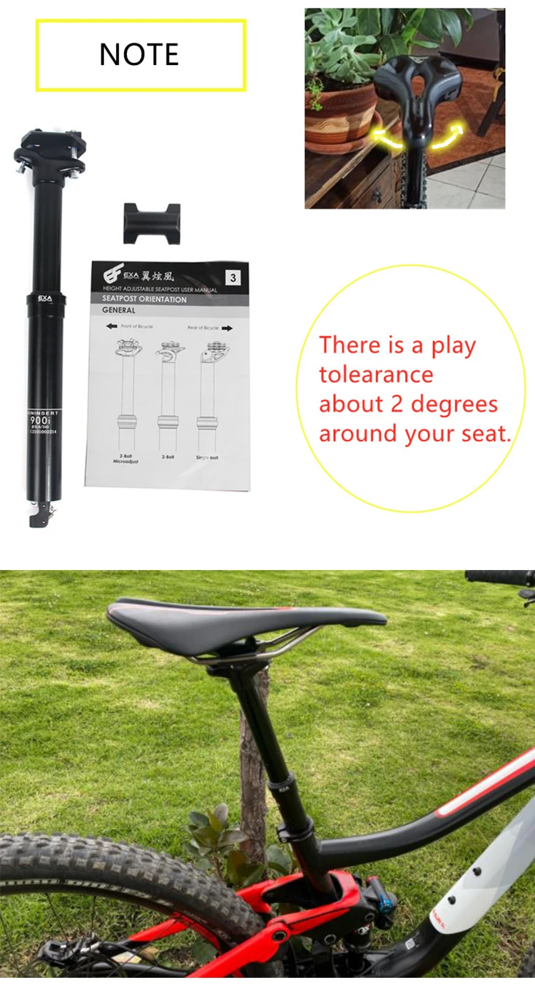 Kind Shock 900i Telescopic Seatpost 30 9mm 125mm travel 396mm length