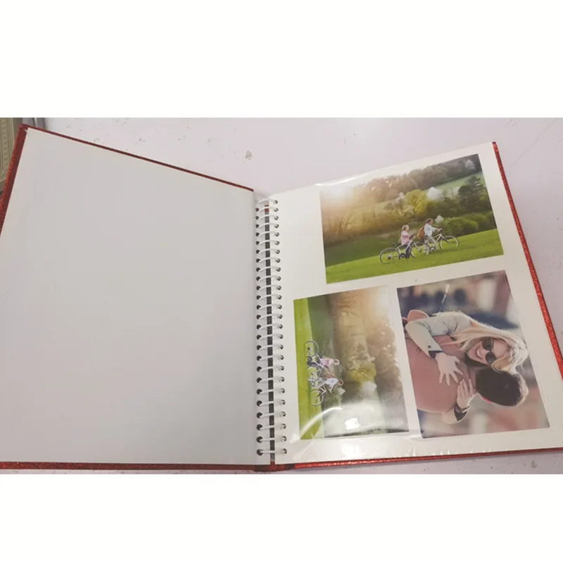 Customized. Factory Direct Sale Custom Viscose Coil Photo Album Family Book Storage Book Classmate Green Commemorative Bo