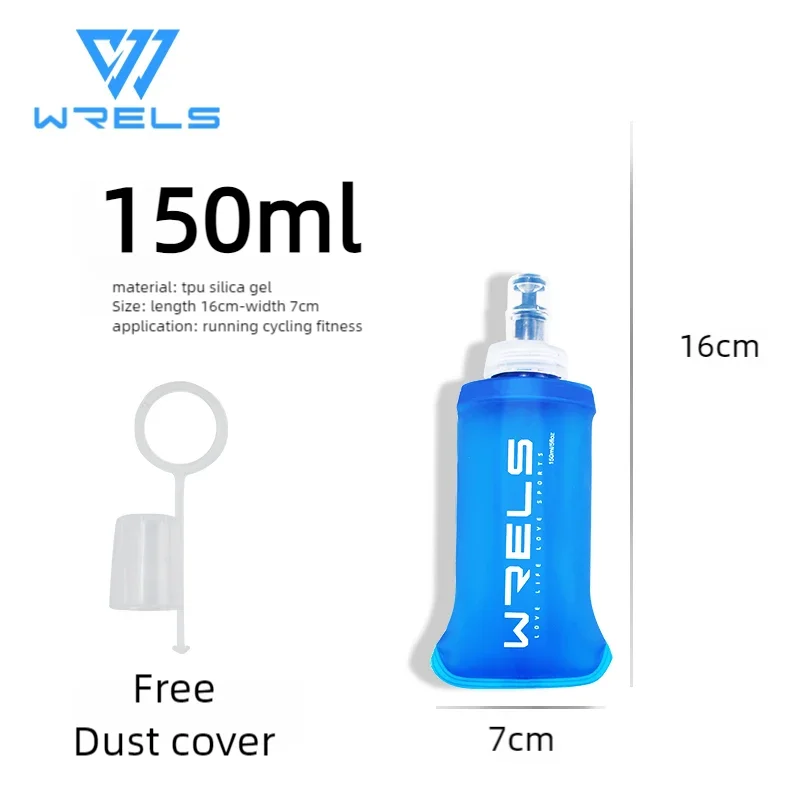 Fietsen Sport Waterfles Lekvrije Duurzame Zachte Kolf High Flow BPA Gratis Draagbare TPU Opvouwbare Waterbeker Outdoor Hardlopen