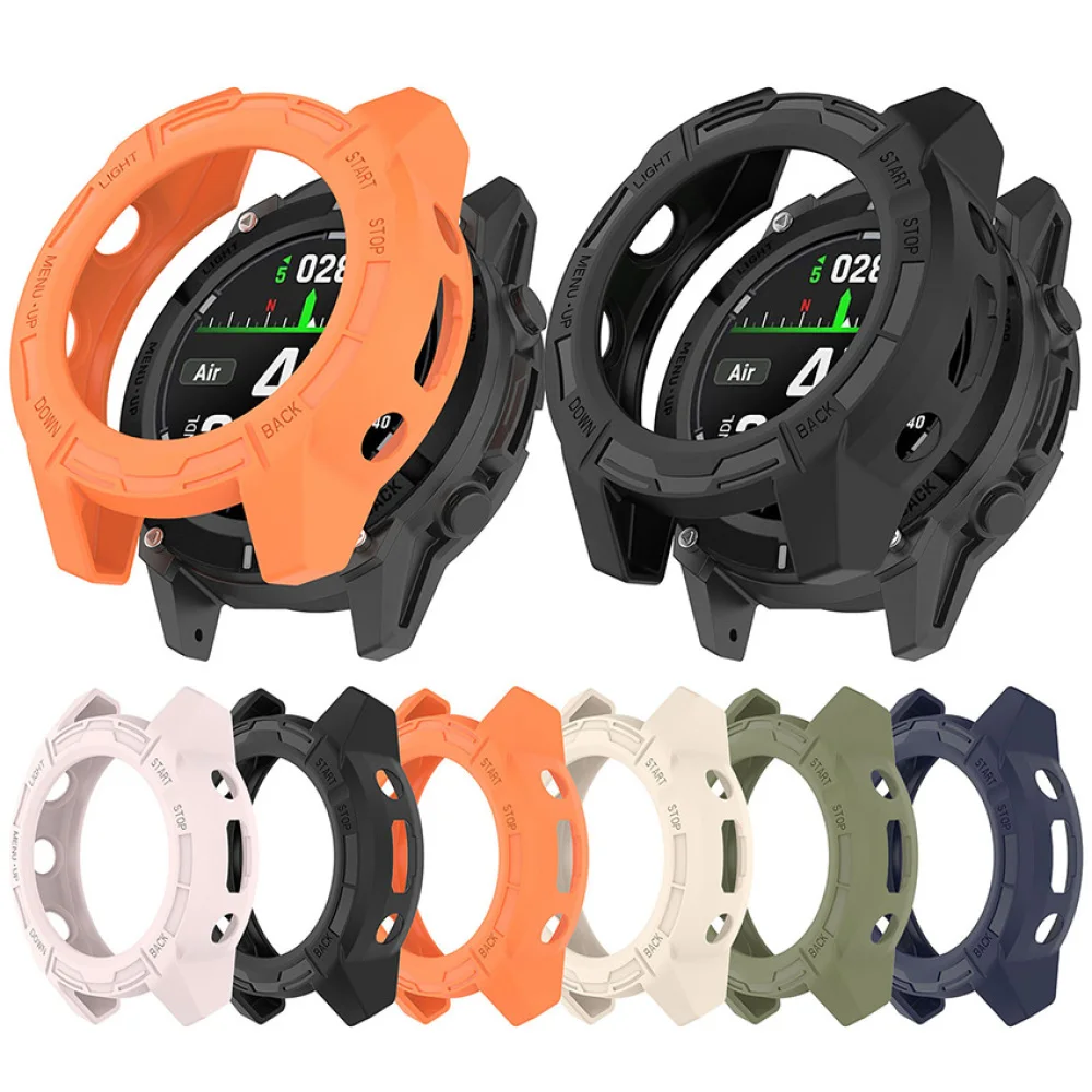 1 قطعة حافظة واقية على شكل درع إطار ساعة ذكية لـ GARMIN Descent G2/G1/G1 Solar/G1 ملحقات Letel الشمسية