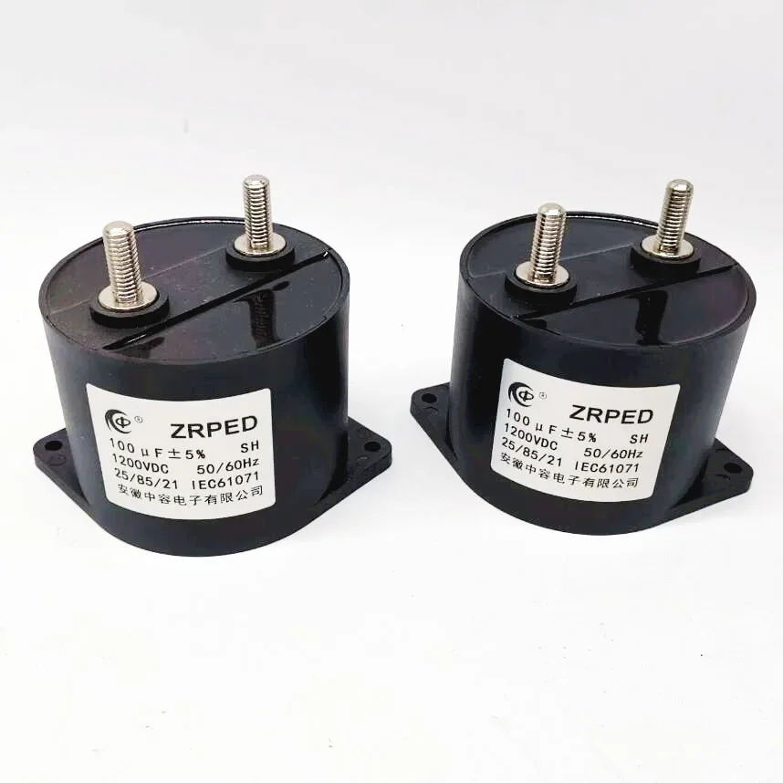 Low Inductance Low Profile 1200Vdc 100uF Capacitor For Electric Vehicle Power Inverters