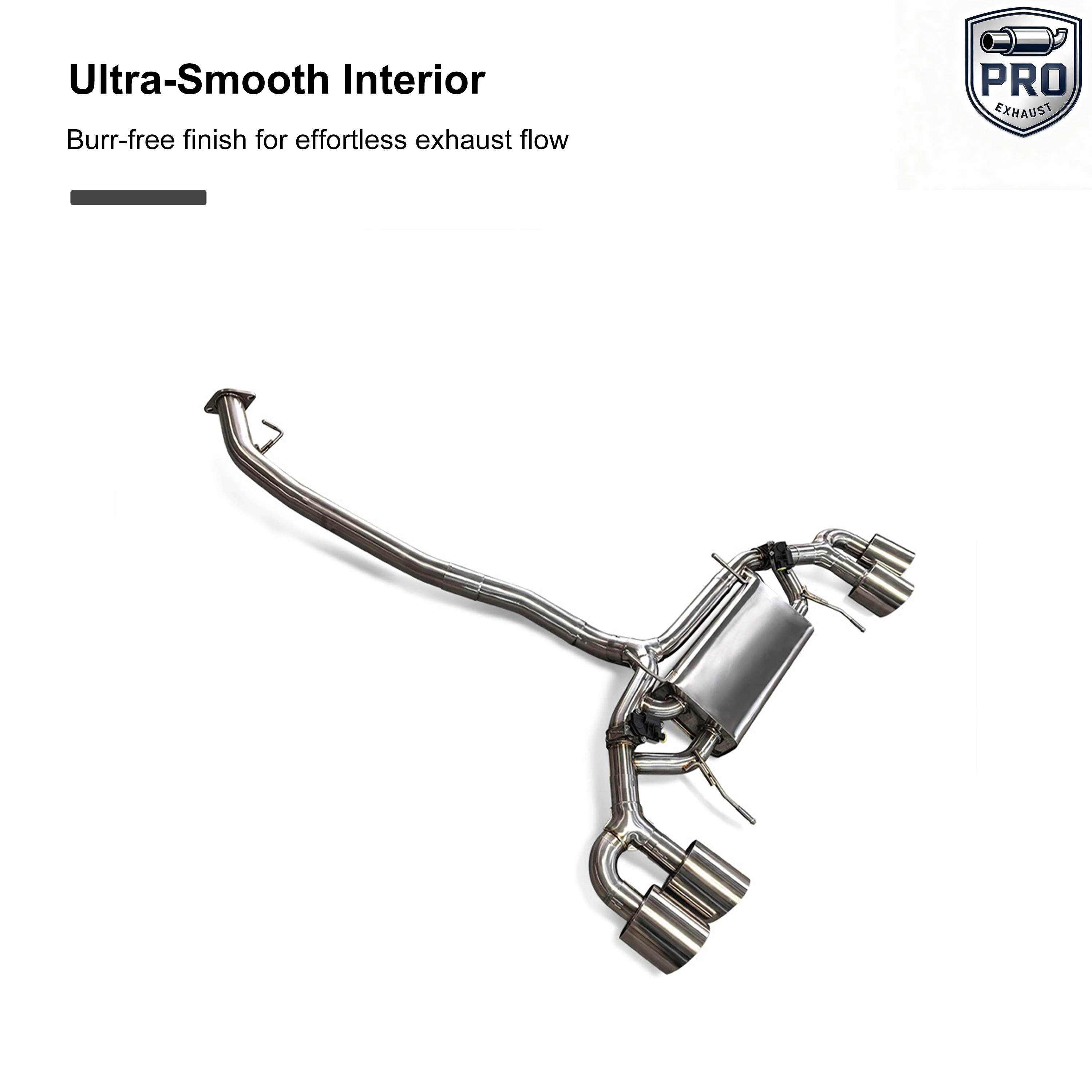 PRO PRO GTR Exhaust System for Nissan GTR R35 V6 3.8T Valvetronic Catback High Performance SUS304 Exhaust Pipe with Valve Muffle
