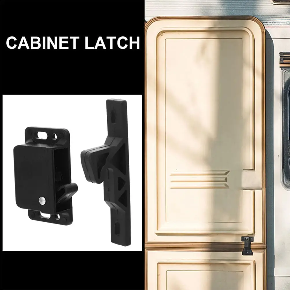 1/3Pack RV Cabinet Door Latch 10 Lbs Pull Force Slam Catch Latch Replacement Push Lock Latch for Camper Caravan Motorhome Drawer