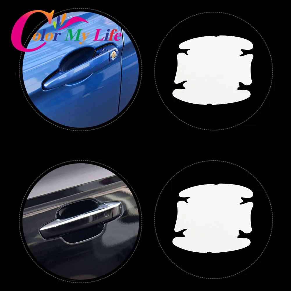 4Pcs/Set Door Bowl Protective Film Sticker for Nissan Teana X-Trail Qashqai Livina Sylphy Tiida Sunny March Murano Geniss Juke