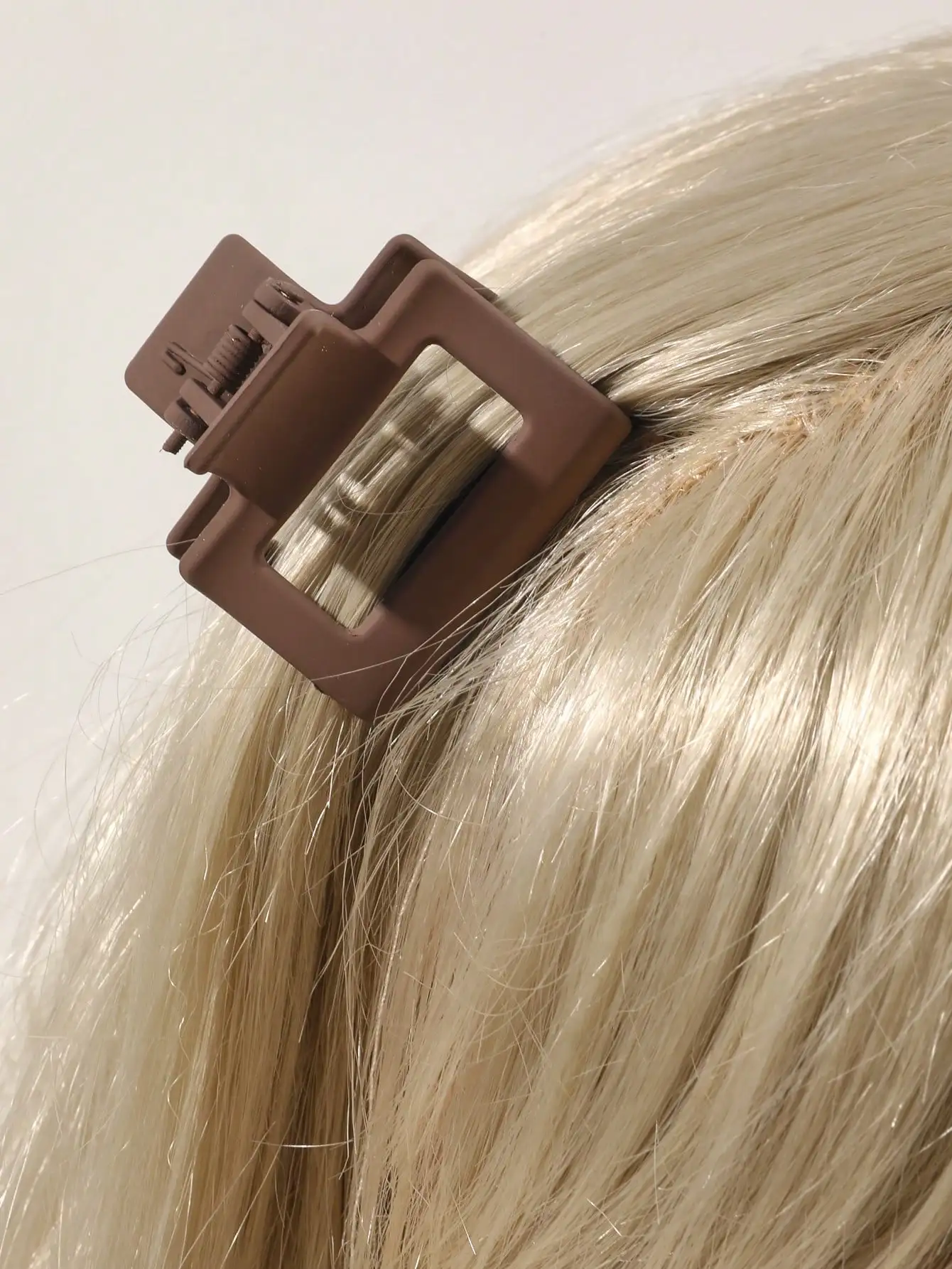 8 Stück matte kleine Blumen-Haarspangen, 6,5 cm, quadratische Haarklammern für Frauen und Mädchen, dünnes Haar, einfache 3,8 cm rechteckige Haar-Accessoires – Detail 19