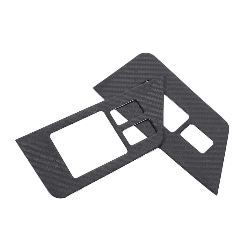 For Nissan GTR R35 2008-2016 Real Carbon Fiber Car Door Glass Lifting Button Decorative Frame Sticker Car Interior Accessories