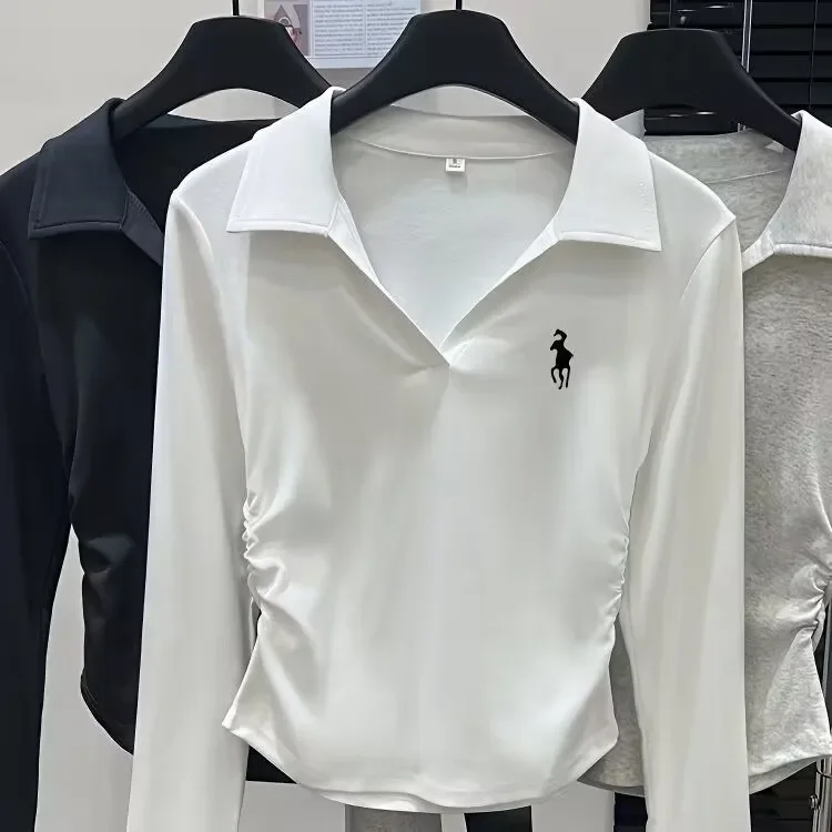 

Women's golf wear Golf shirts 2025 new style Quick Drying Outdoor cotton tops Golf Clothing New embroidery Golf wear women