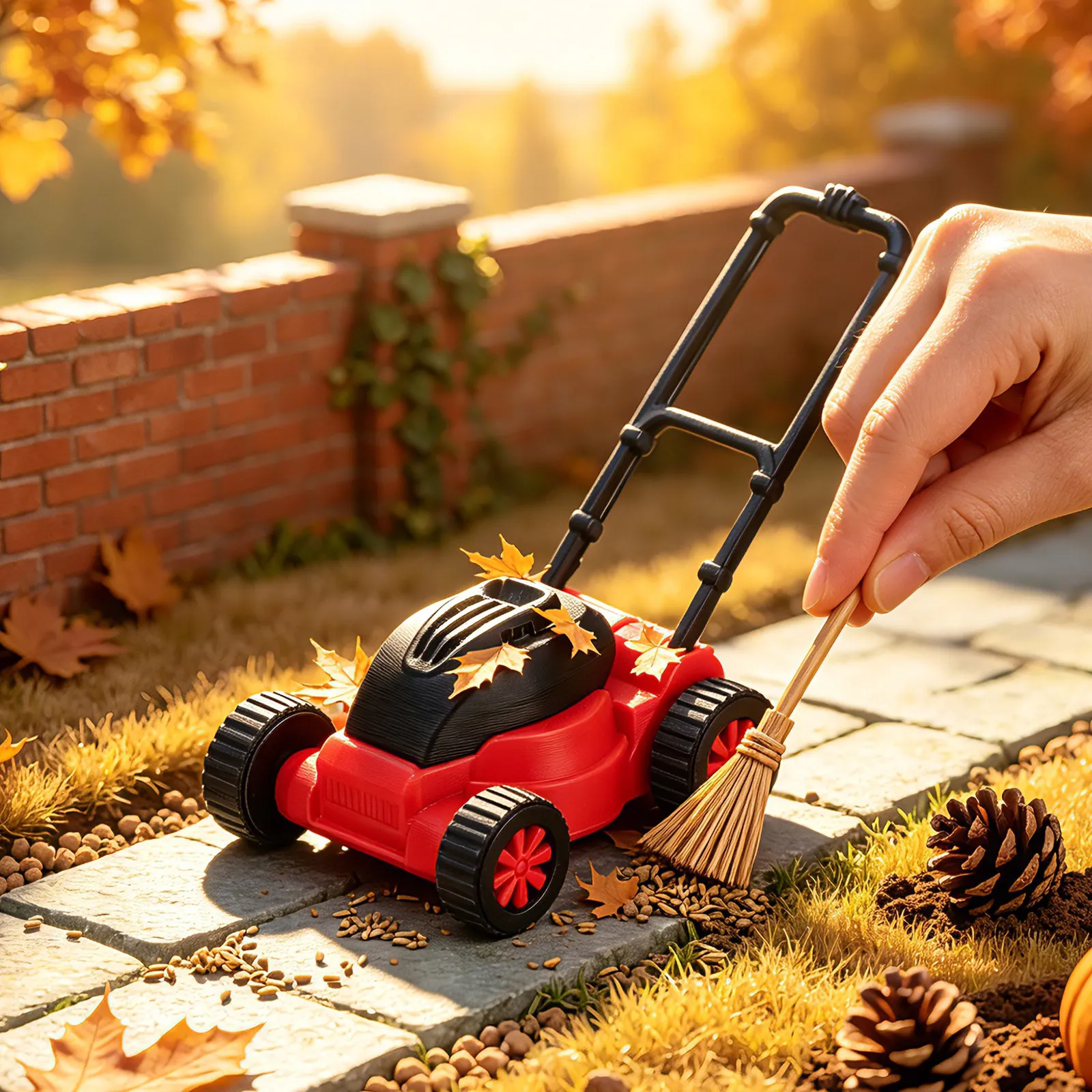 Kids Outdoor Lawn Mower - Cortacésped en miniatura para casa de