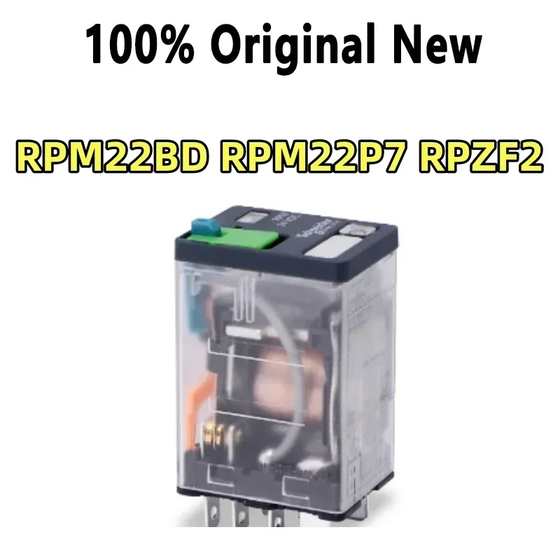 

100% протестированоRPM22BD RPM22P7 RPZF2 2CO 15A РЕЛЕ+LTB+LED 24VDC 230VAC реле Schneider