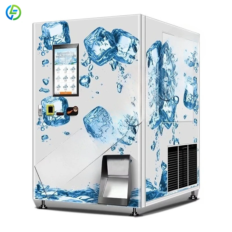 Fornecedor de Máquinas de Venda Automática Personalizadas, Máquina de Venda Automática de Cubos de Gelo, Máquina Comercial Automática de Venda de Gelo