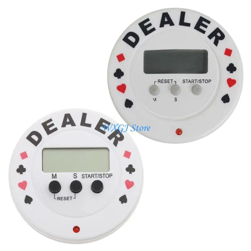 37JE Casino Tournament Timer Plastic Chips Game Easy Timer Durable