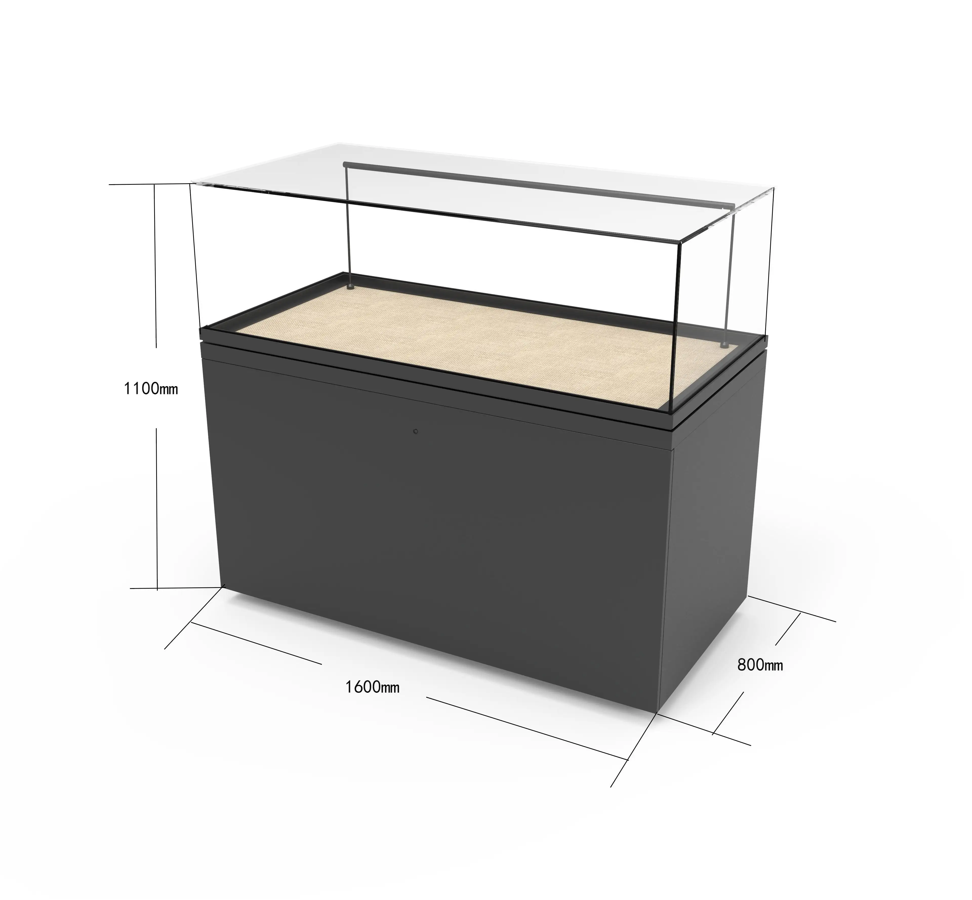 Custom.Customizable Glass Tabletop Cabinets for Museum Display