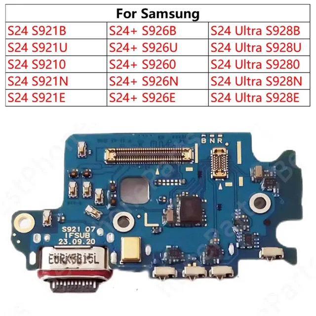 Płytka ładująca do Samsung Galaxy S24 Plus S24+ Ultra S921 S926 S928 Płytka portu ładowania Gniazdo wstążkowe Złącze USB Elastyczny kabel