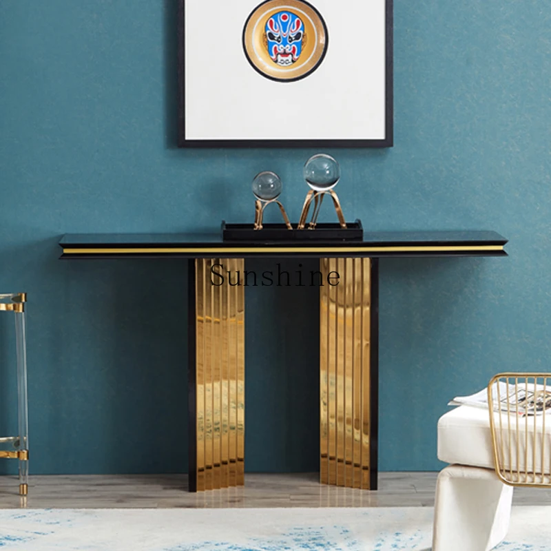 

Nordic light luxury entrance platform partition case, modern simplicity