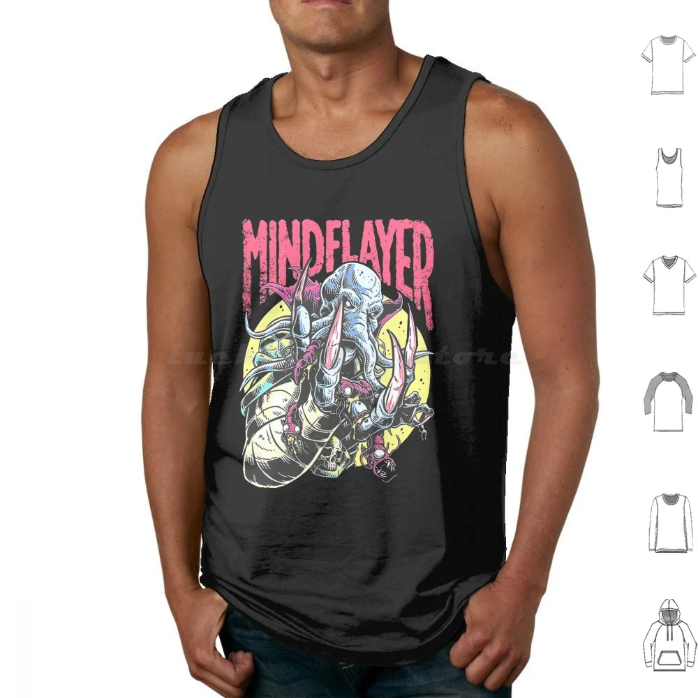 

Mind Flayer Tank Tops Print Cotton Mind Flayer Vampire Fantasy Astarion Bite Bg3 Baldurs Gate Astarion Bg3 Astarian