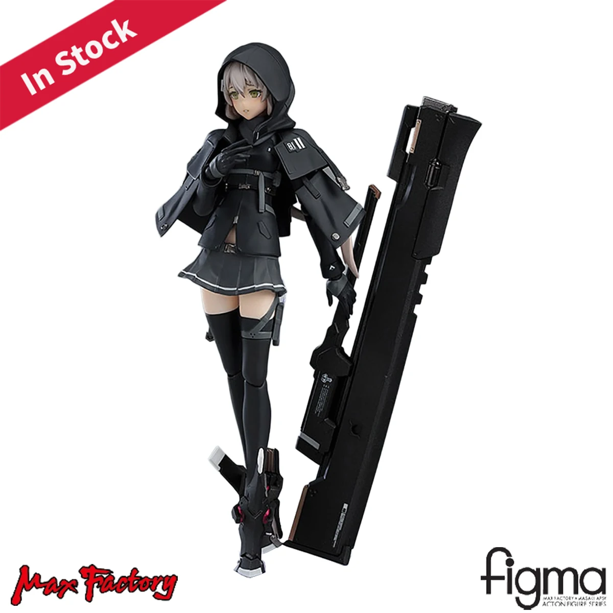 

Оригинальный Max Factory Action/Dolls Figma ( # 485) Ичи Другая версия для девочек средней школы Heavy Armed. Фигурка H=150 мм
