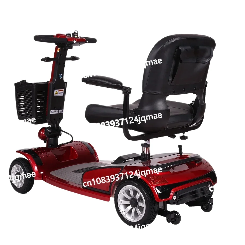 8-inch four-wheeled scooter electric folding electric wheelchair comfortable disabled car for the elderly