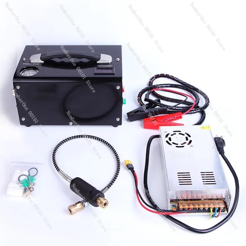 Car 12v electric high-pressure pump 30mpa compressed air pump diving breathing pump 4500ps