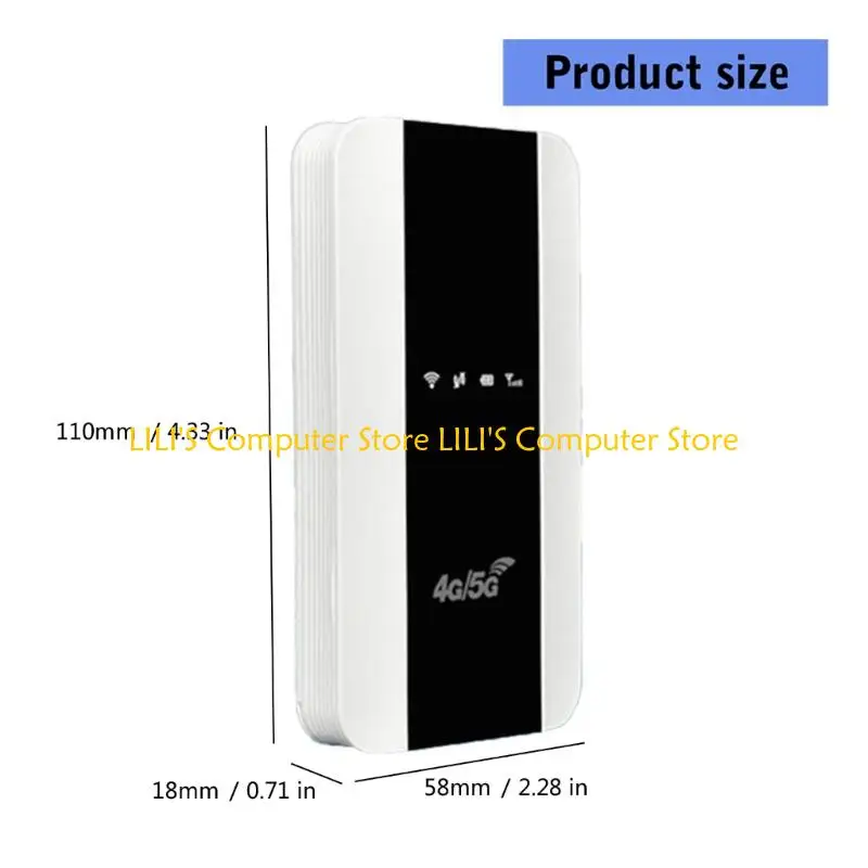 موجهات A52B المحمولة 4G LTE WiFi لأوروبا وآسيا والسفر واتصالات الأجهزة المتعددة وتصميم ABS وبطارية طويلة #6