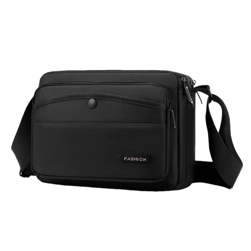Simple and Large-capacity Crossbody Bag, Casual Business Oxford Fabric Single-shoulder Bag, Multi-layer Waterproof Crossbody Bag