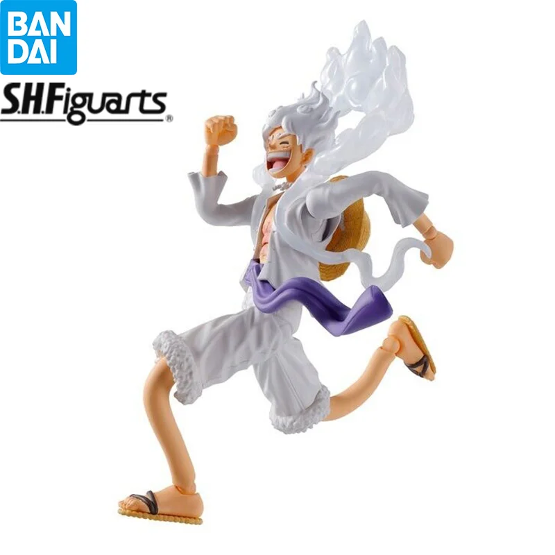 Bandai One Piece S.H.Figuarts Monkey D Luffy Gear 5 15cm Figure Anime Action Model Collectible Toys Gift