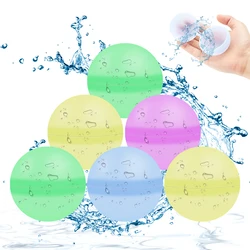 Children's buckle silicone water ball summer water play toy reusable outdoor water play beach swimming pool interaction