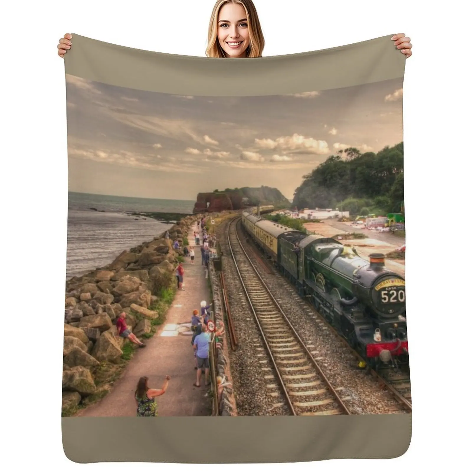 Torbay Express at Dawlish Warren Throw Blanket Travel Moving Sleeping Bag For Baby for babies Soft Blankets