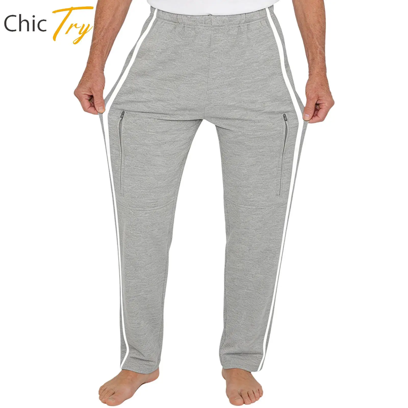 

Мужские и женские адаптивные брюки для людей с особыми потребностями: широкие, дышащие, эластичные, удобные, с отверстиями для мочеиспускания.