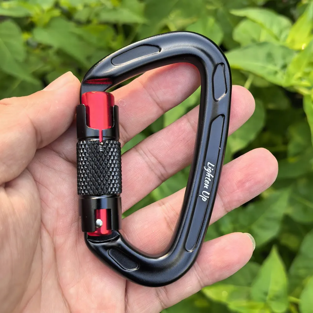 25KN D-Shape Aluminum Carabiner | Professional Safety Climbing Hook for Outdoor & Rigging