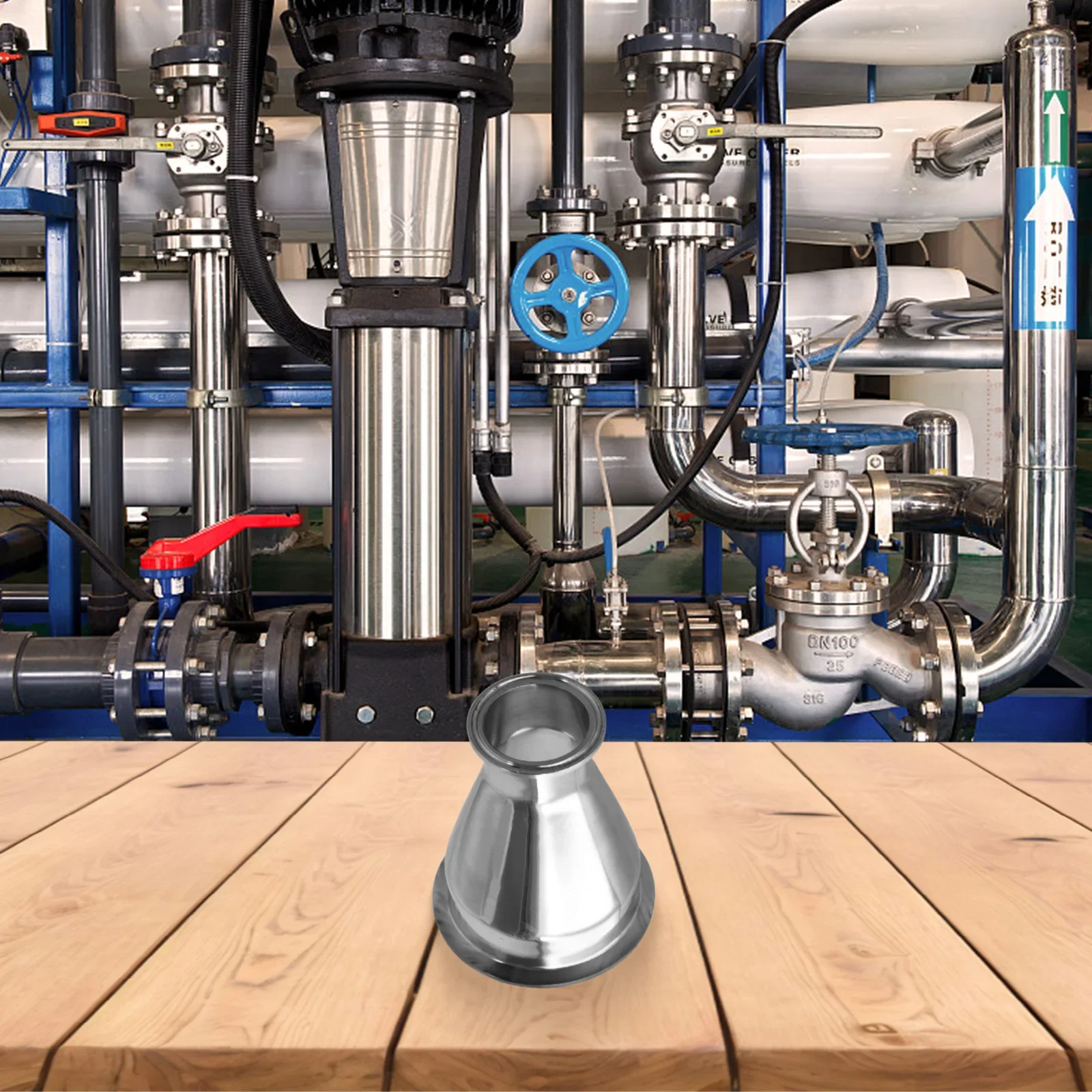 

Quick Pipe Replacement Stainless Steel Coupling Quick Installation Beverage Transport Easy Disassembly Food Processing