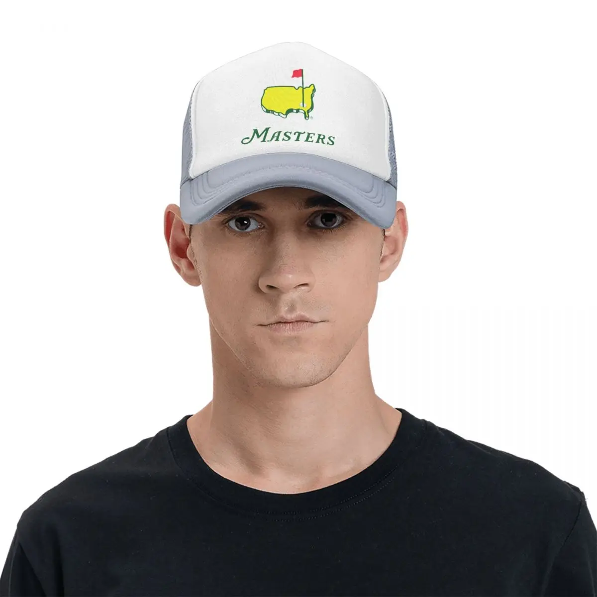 Golf mistrů turnaj logem merch muži ženy pěna trucker čepice s pletivo baseballová čepice číslo jednotné denně cestovní headwear nastavitelný vhodný