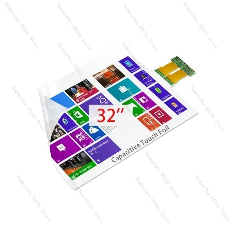 32 Inch Nano Touch Film Waterproof Oil-Proof for Inquiry Machine Coffee Table Window Human-Computer Interaction Display