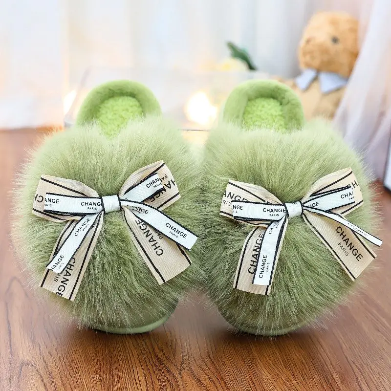 Ins new stylish winter platform slippers women's super fluffy indoor shoes fur slides woman trends chic fuzzy outdoor mules shoe