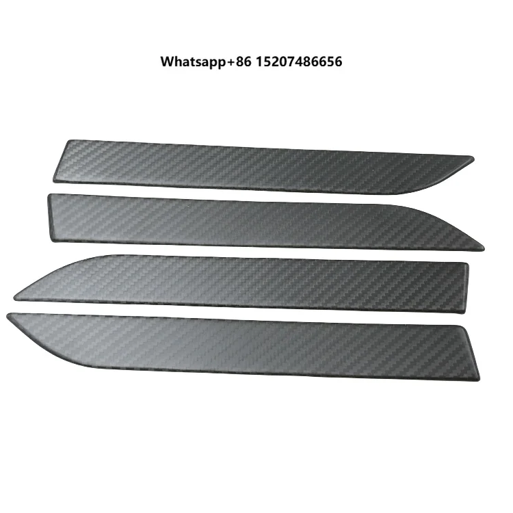 Carbon Fiber Door Handle Exterior Car Door Pull Carbon Door Trim Decoration Forged Twill Pattern