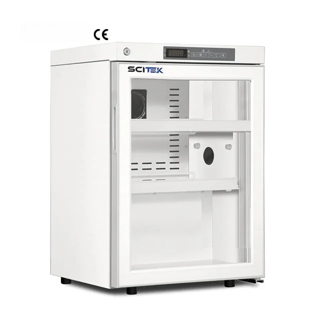 

60L Medical Refrigerator (2-8°C) Mini Refrigeration Equipment Laboratory Refrigerator LED Screen Forced-air Cooling System
