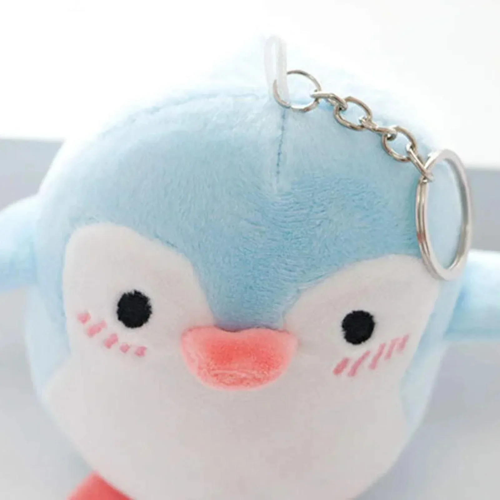 Lovely Penguin Animal Stuffed Doll Plush Toy Keychain Key Holder Bag Pendant Party Favor Gifts Toys for Boys Girls Kids Toddler