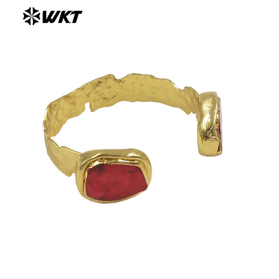 WT-B694 Wholesale High Quality Beautiful Turquoise Bangle With Real Gold Plated For Women Special Jewelry